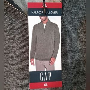 NWT Gap Half Zip Pullover Sweatshirt Men's Size XL